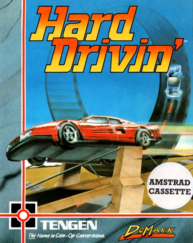 Hard Drivin' box art for Sega Mega Drive